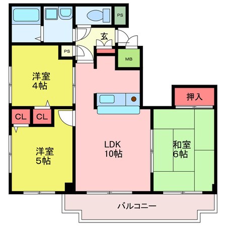 マスヤマンションビルの物件間取画像